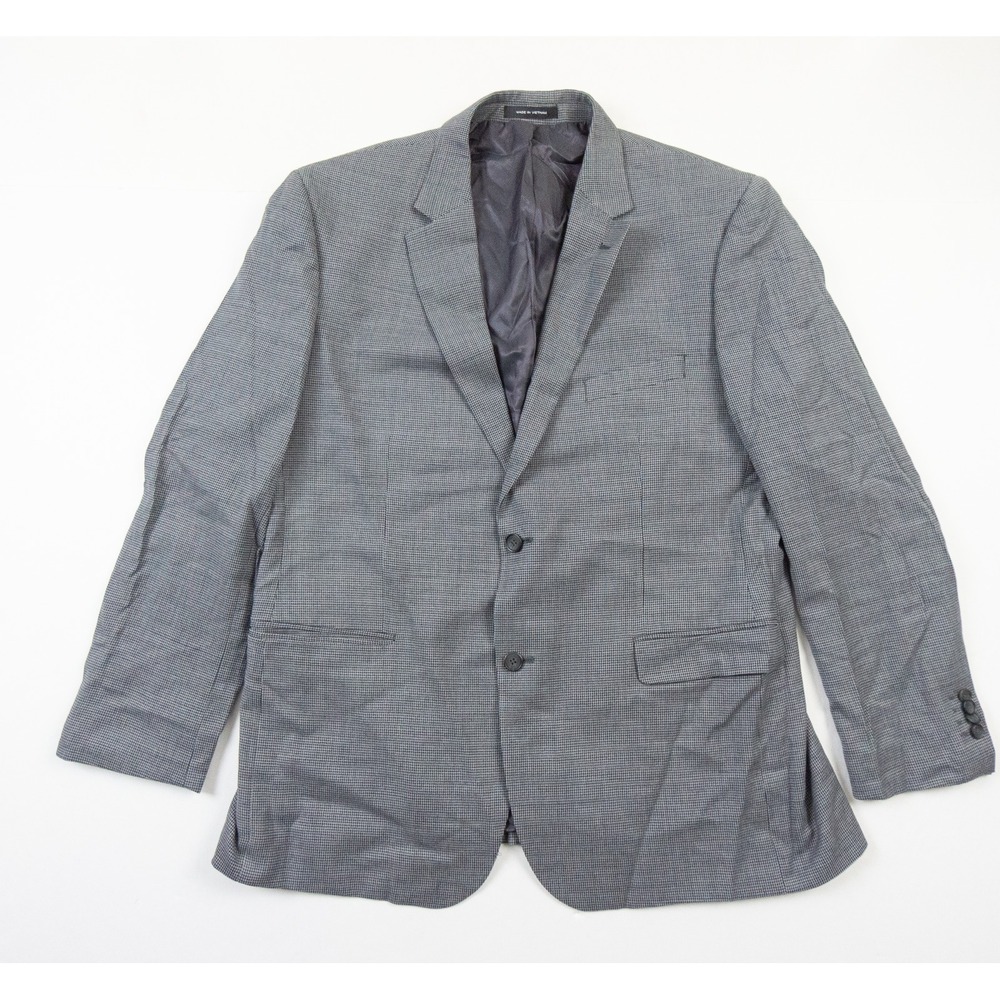 Kenneth Cole Blazer Mens 48 Long Gray Jacket Sport Coat Suit Top Slim Awearness